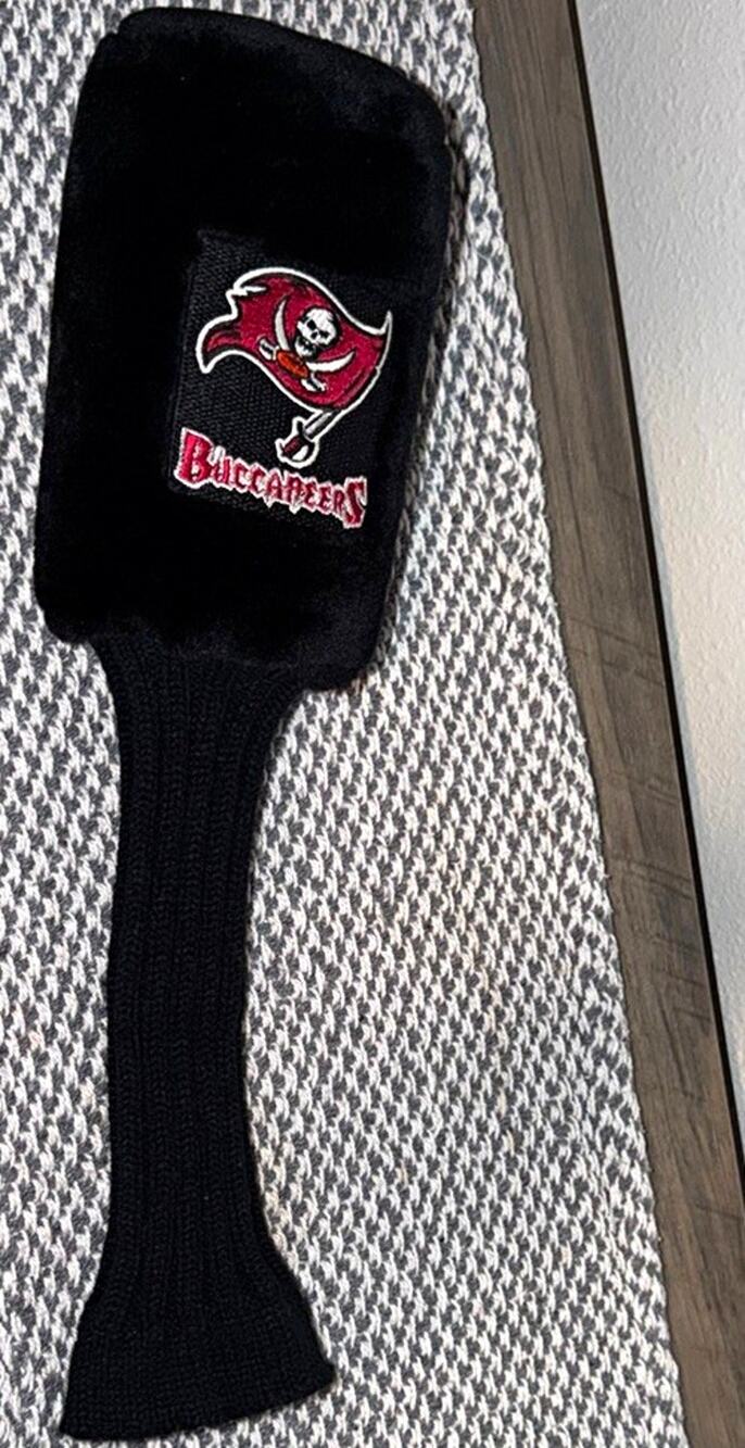 Tampa Bay Buccaneers Golf Wood Headcover #3 Black Single Headcover